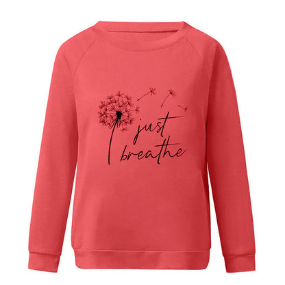 Lena - Klassieke Sweatshirt met Ronde Hals en Lange Mouwen