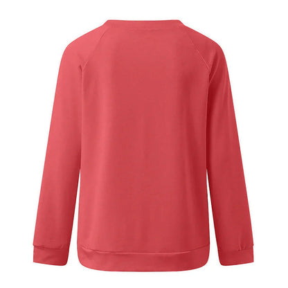 Lena - Klassieke Sweatshirt met Ronde Hals en Lange Mouwen