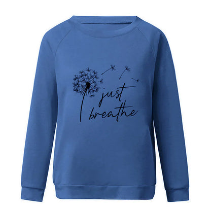 Lena - Klassieke Sweatshirt met Ronde Hals en Lange Mouwen