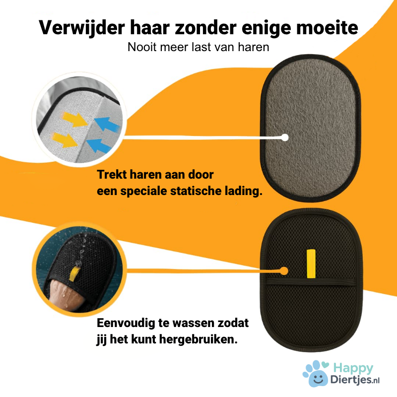 VachtMagneet - haar verwijder handschoenen