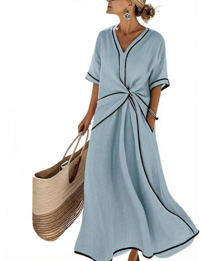 Rochie Elegantă cu Croială Flatantă