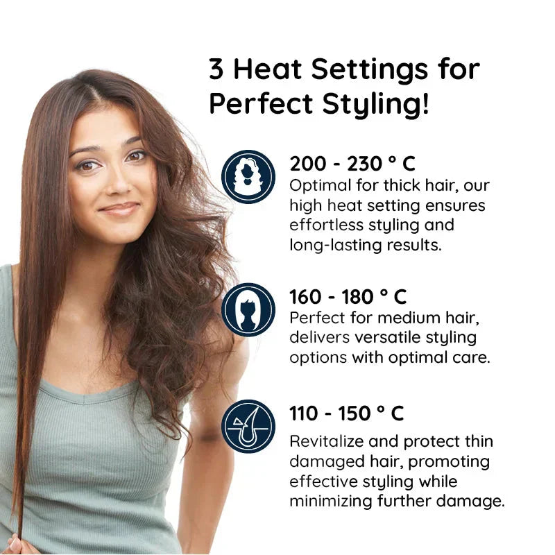 2-in-1 Rotating Hair Brush and Iron for Professional Styling