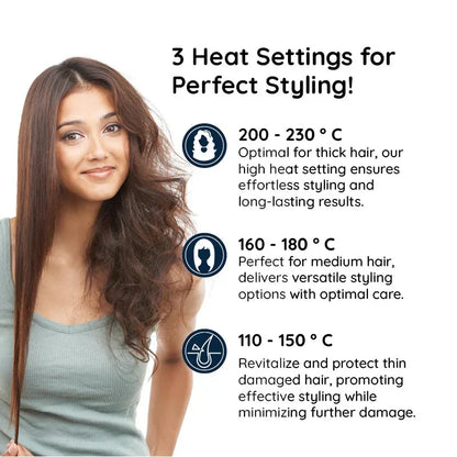 2-in-1 Rotating Hair Brush and Iron for Professional Styling
