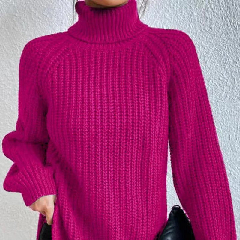 Serelith – Rollkragenpullover aus Rippstrick
