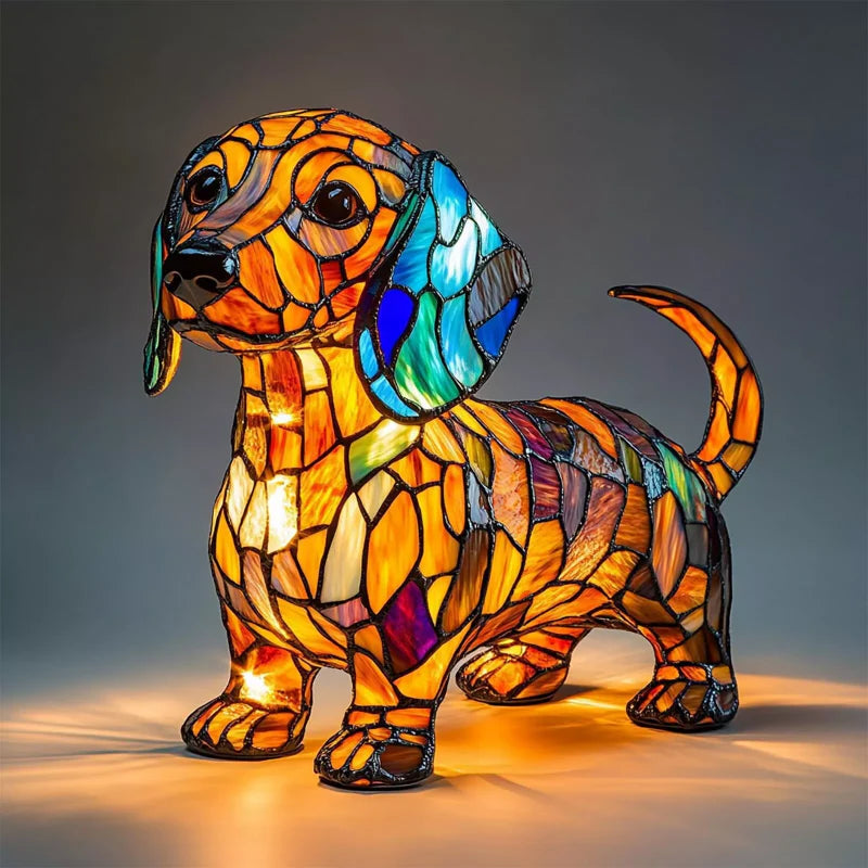 Puppy Art | LED Desk Lamp with Glare-Free Lighting & Unique Resin Design for Cozy Ambiance 14