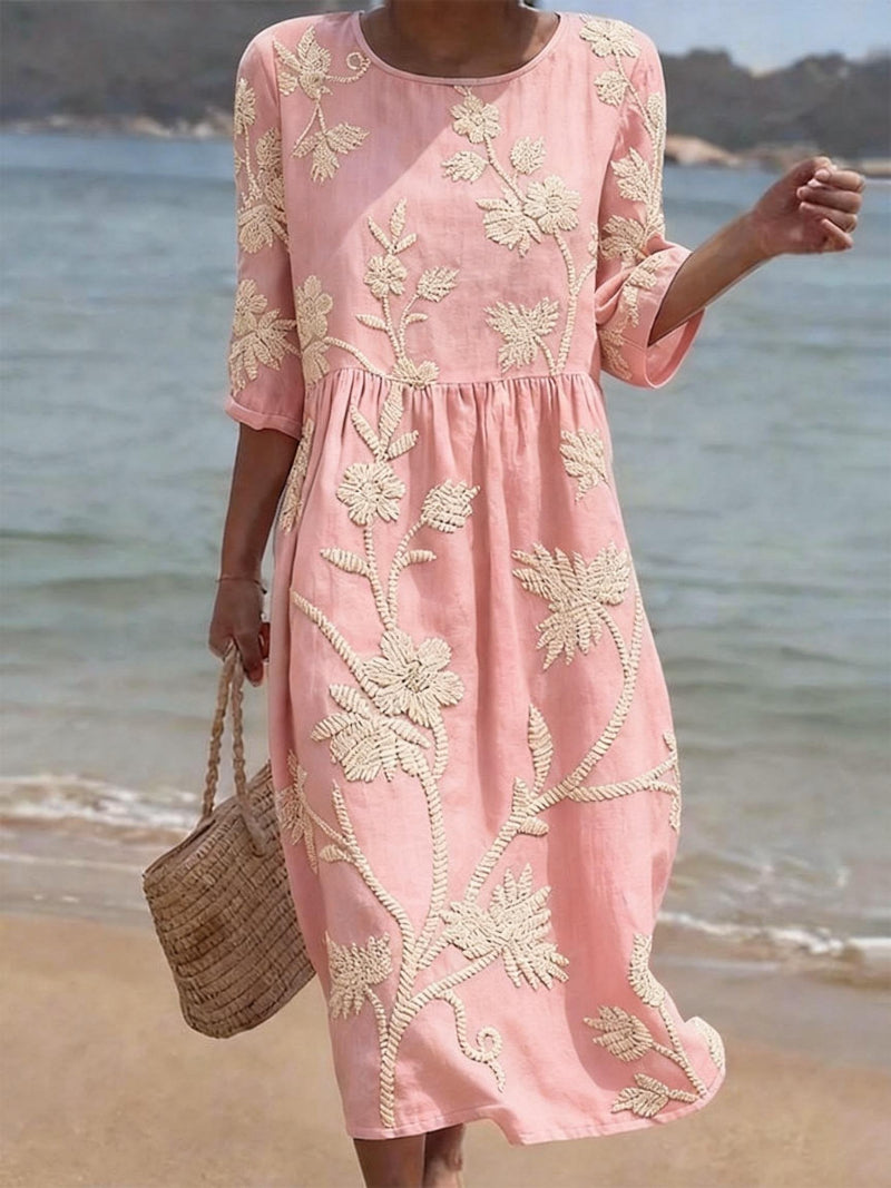 Raquel - Vestido Midi com Estampa