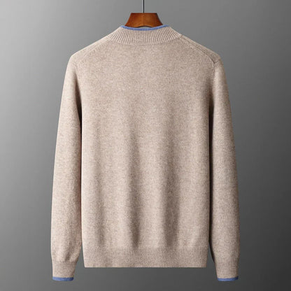 Men's cashmere zip jacket Warm and elegant - Perfect for autumn
