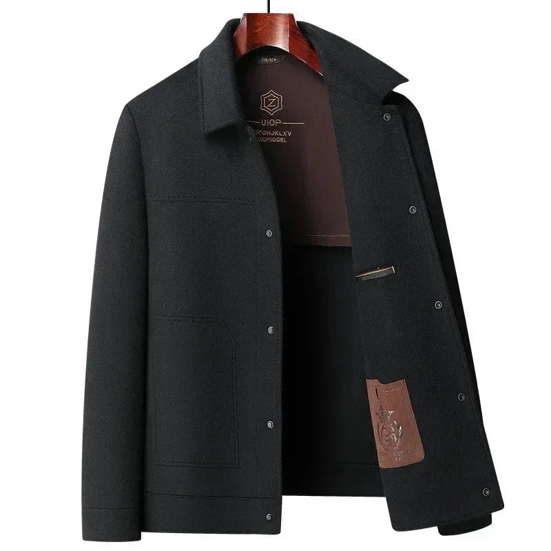 Chaqueta de Mezcla de Lana para Hombre | Diseño Clásico Elegante