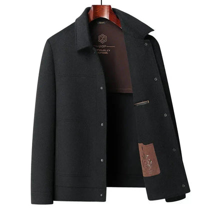 Chaqueta de Mezcla de Lana para Hombre | Diseño Clásico Elegante