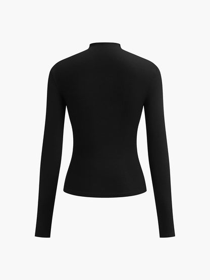 Ravishing Long Sleeve Shirt | High Stretch Jersey, Ruching Detail 8