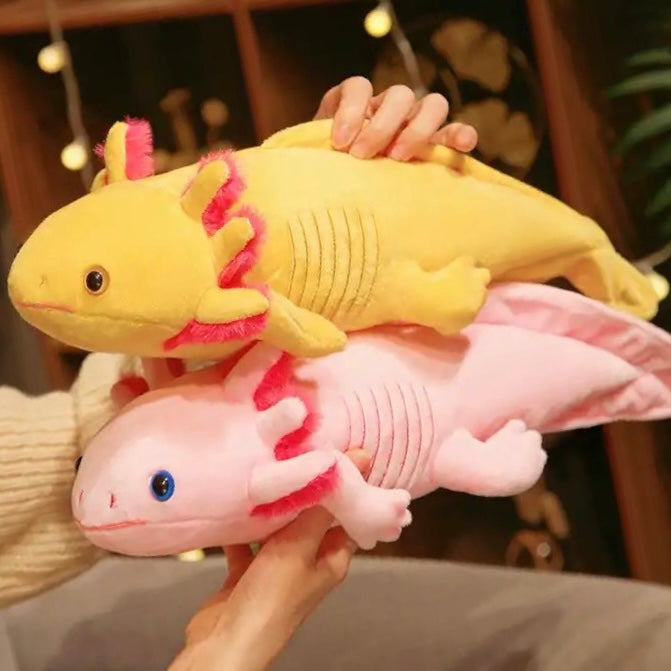 Realistischer Axolotl-Plüsch 45 cm – Niedlicher Begleiter Für Tierliebhaber 1