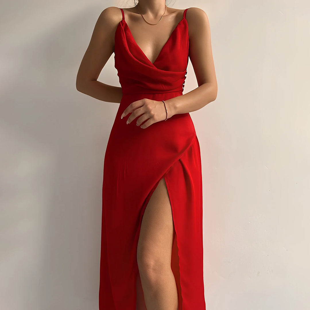 Sofia | Minimal Sleek Evening Maxi Dress