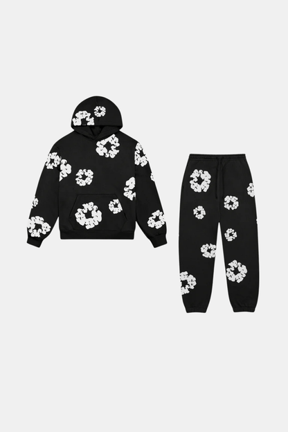 Reeva - Floral Relaxed Winter Flower Tears Tracksuit
