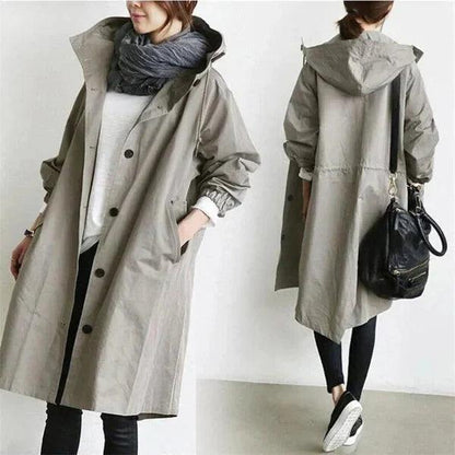 Regenmantel mit Kapuze für Damen