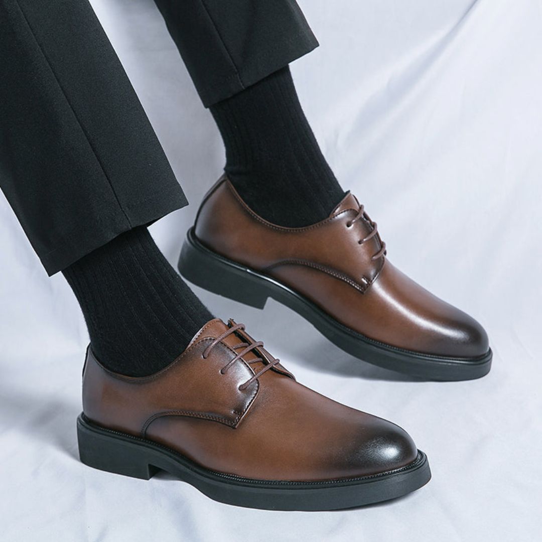 Men's Leather Derby Shoes Business Wear Dress Shoes