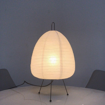Reispapierlampe | Japanische Tischlampe | Sanftes Wabi Sabi Licht | HikariGlow