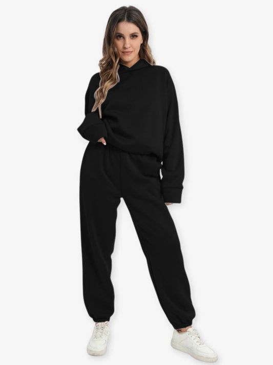 Relaxed-Fit Hoodie Set In An Athleisure Style - Bertha