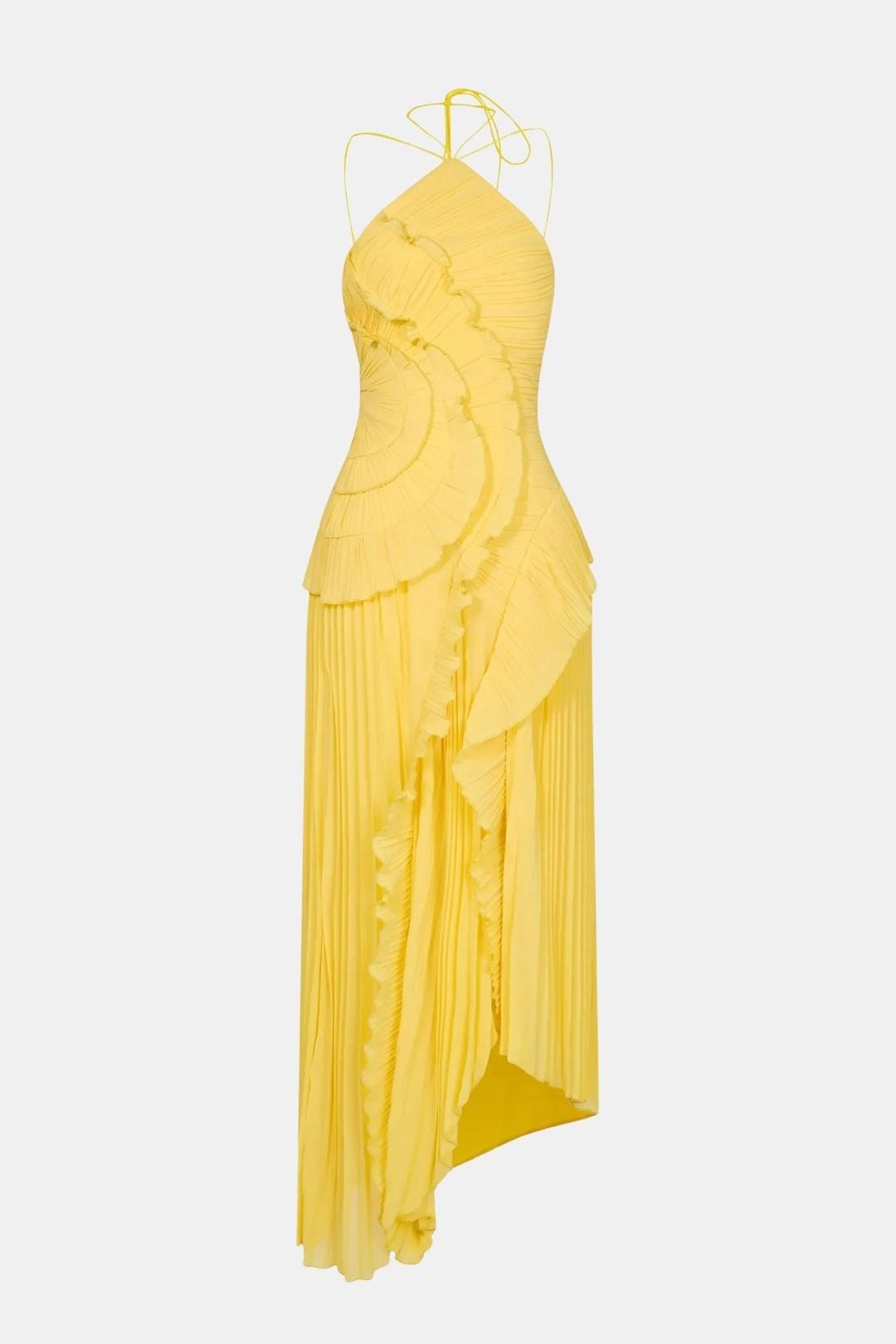 Remington – Radiant Pleated Halterneck Midi Dress