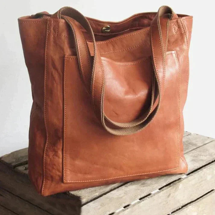 Skórzana Torba na Ramię w Rozmiarze Maxi