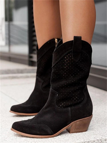 Emilia - Bottes confortables à fermeture éclair latérale et antidérapantes
