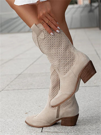 Emilia - Bottes confortables à fermeture éclair latérale et antidérapantes