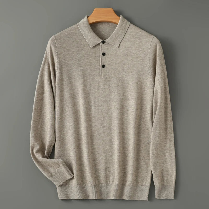 Riku | Ademend merinowollen polo shirt 0