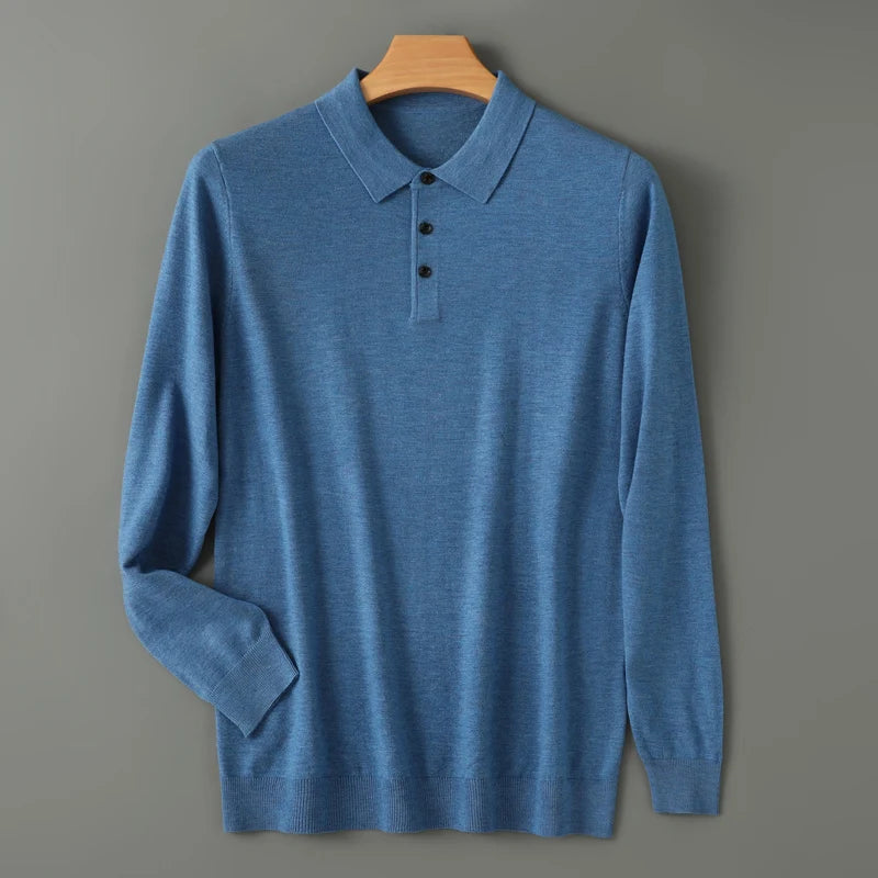 Riku | Ademend merinowollen polo shirt 1