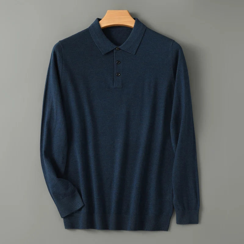 Riku | Ademend merinowollen polo shirt 3