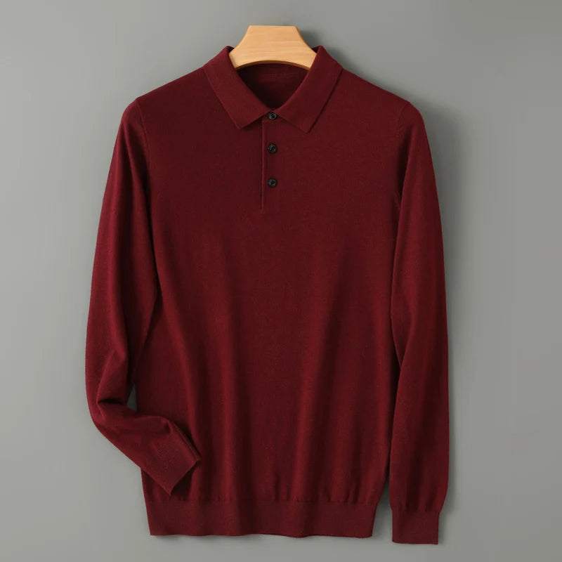 Riku | Ademend merinowollen polo shirt 4