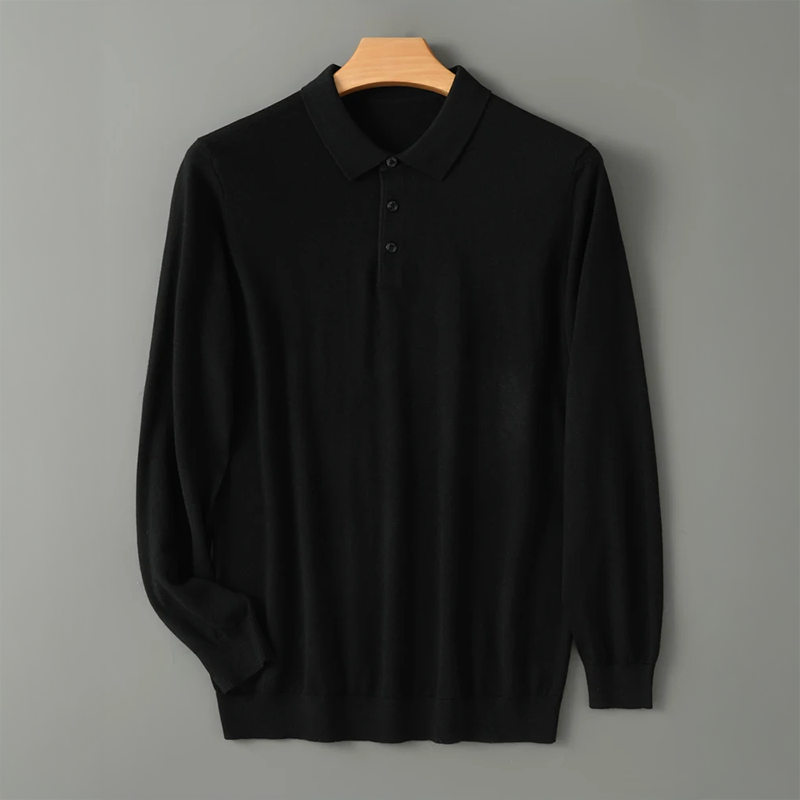 Riku | Ademend merinowollen polo shirt 5