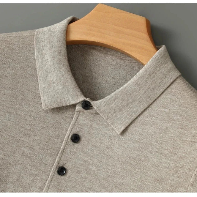 Riku | Ademend merinowollen polo shirt 6