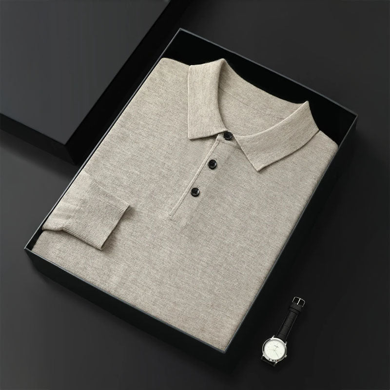 Riku | Ademend merinowollen polo shirt 7