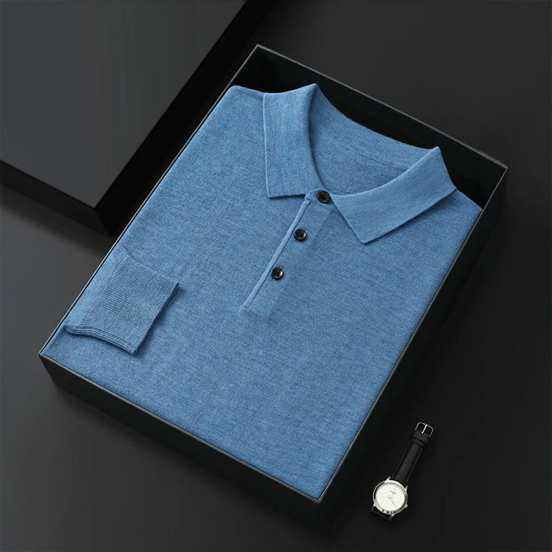 Riku | Ademend merinowollen polo shirt 8