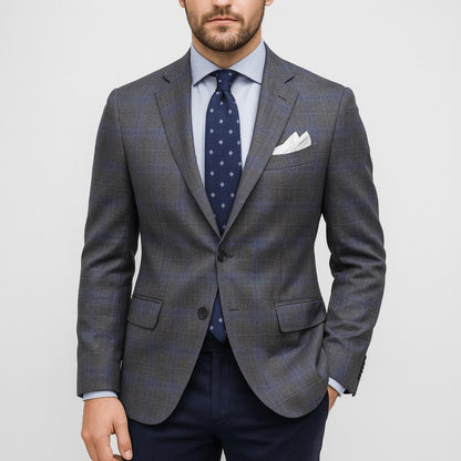 Blazer à revers cranté et coupe ajustée