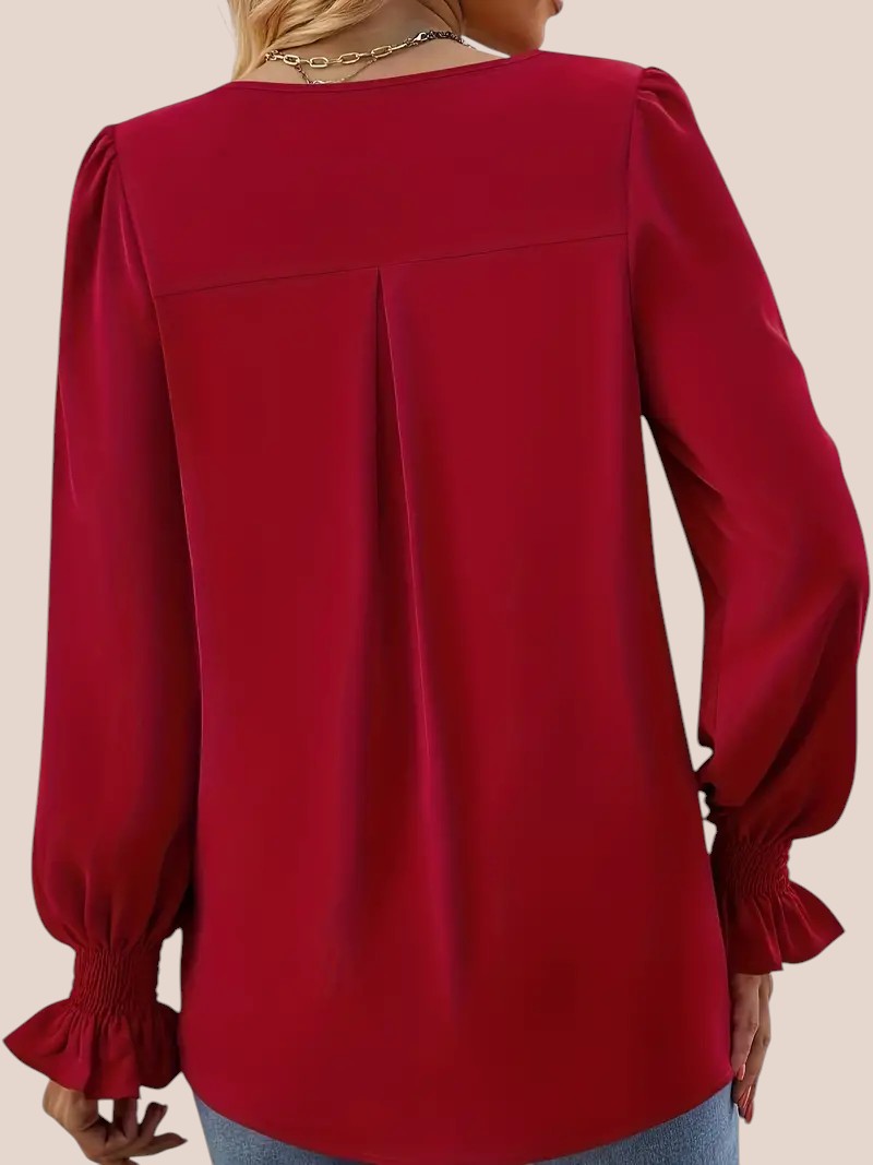 Mira - Blusa Elegante con Escote en V
