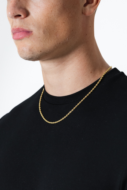 Rope Chain 3mm (Guld)