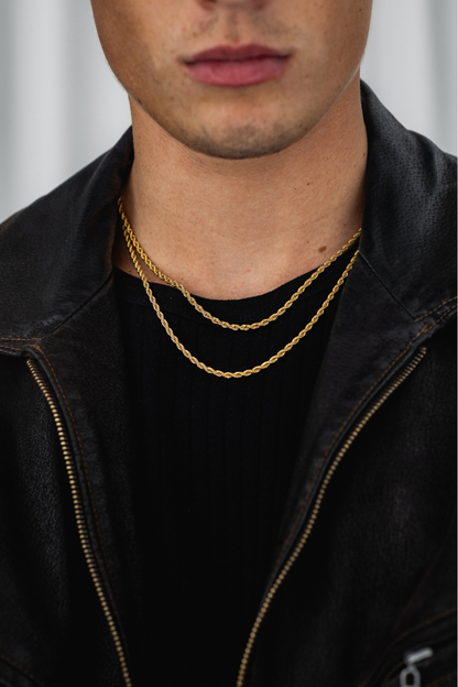 Rope Chain 3mm (Guld)