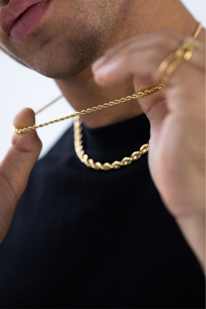 Rope Chain 3mm (Guld)
