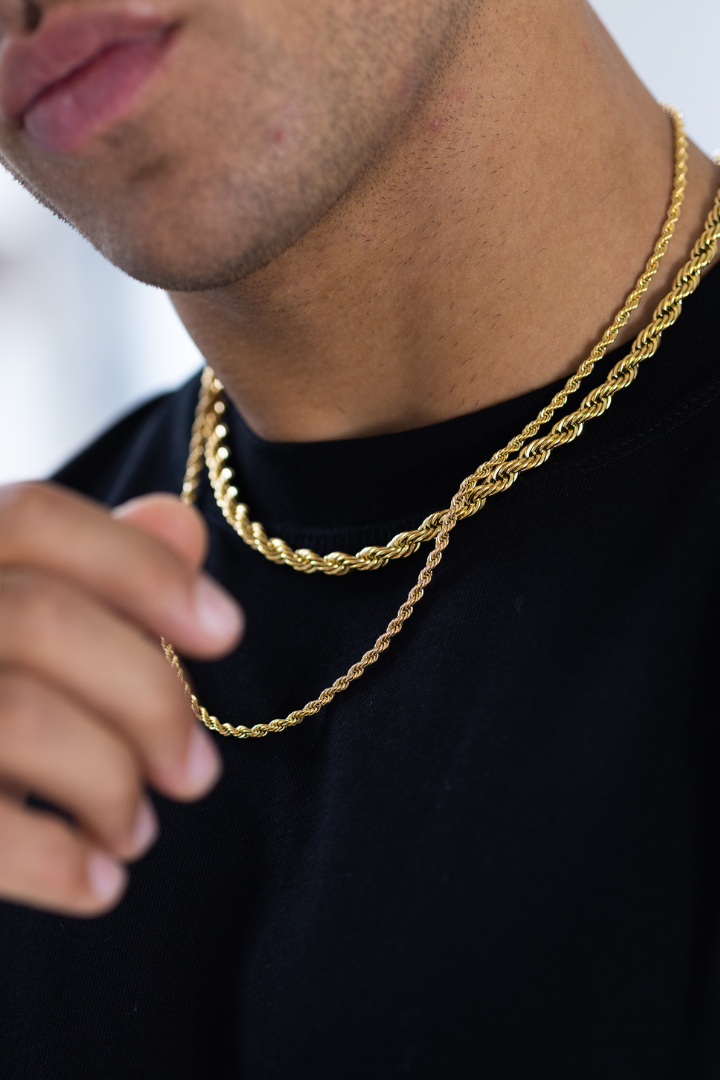 Rope Chain 3mm (Guld)