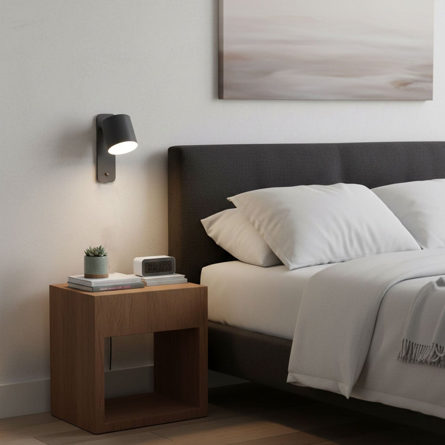 Giro Legno | Draaibare Cilinder Wandlamp – 350° Verstelbaar – Metaal & Hout