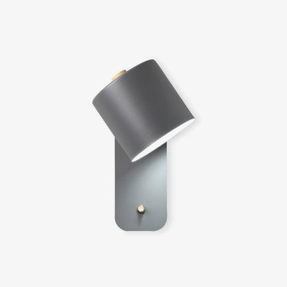 Giro Legno | Draaibare Cilinder Wandlamp – 350° Verstelbaar – Metaal & Hout