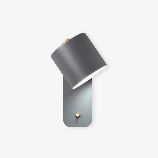 Giro Legno | Draaibare Cilinder Wandlamp – 350° Verstelbaar – Metaal & Hout