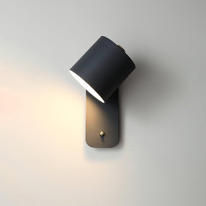 Giro Legno | Draaibare Cilinder Wandlamp – 350° Verstelbaar – Metaal & Hout