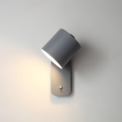 Giro Legno | Draaibare Cilinder Wandlamp – 350° Verstelbaar – Metaal & Hout
