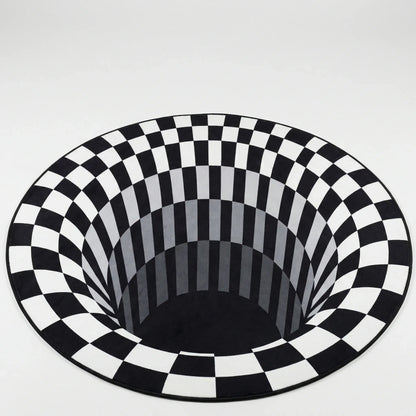 Round Optical Illusion Rug - Vortique