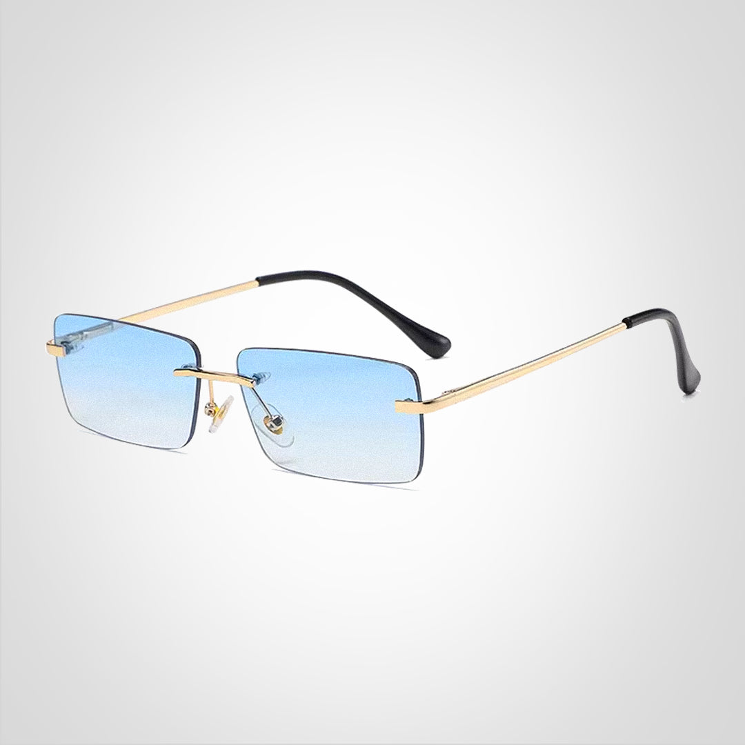 SkyMuse – Lunettes de soleil rectangulaires sans monture au design léger