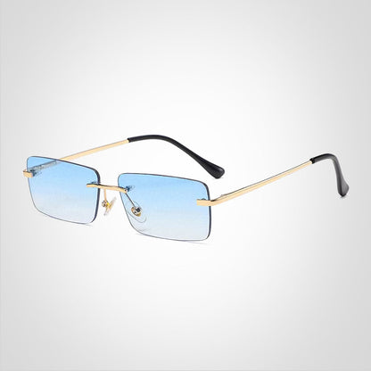 SkyMuse – Lunettes de soleil rectangulaires sans monture au design léger