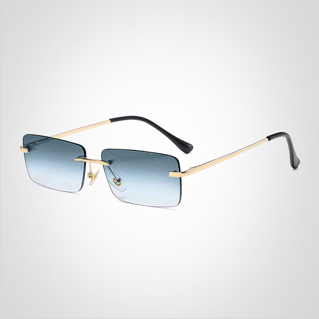 SkyMuse – Lunettes de soleil rectangulaires sans monture au design léger