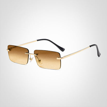 SkyMuse – Lunettes de soleil rectangulaires sans monture au design léger