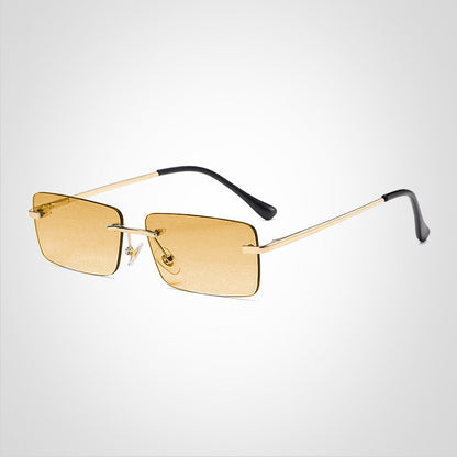 SkyMuse – Lunettes de soleil rectangulaires sans monture au design léger